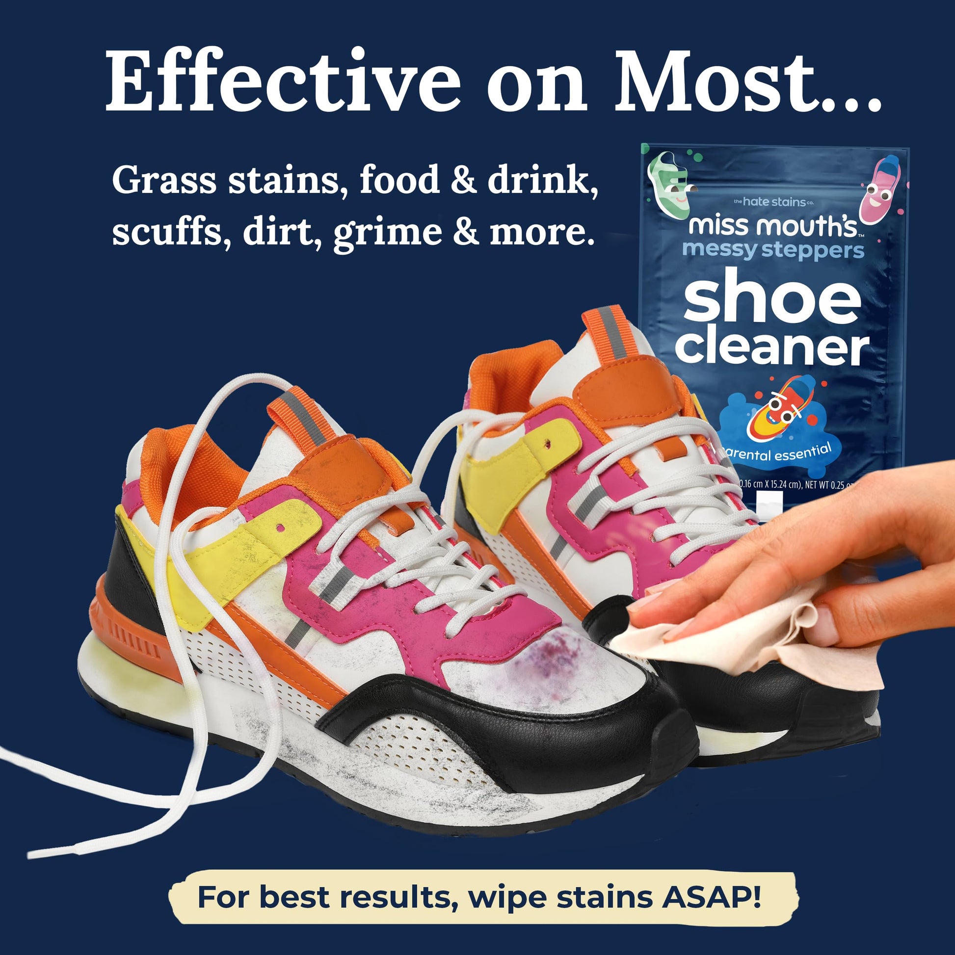 Miss Mouth's Messy Steppers Shoe Cleaner Wipes