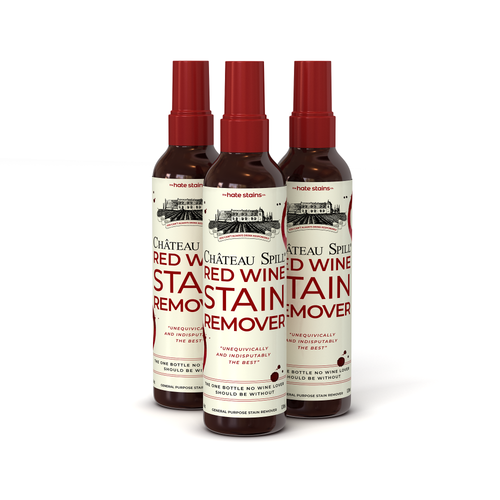 Chateau Spill Red Wine Stain Remover 4oz Bottle: 3 Pack