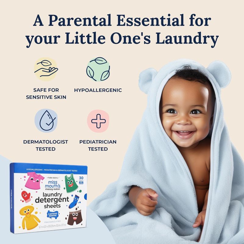 Miss Mouth's Laundry detergent sheets